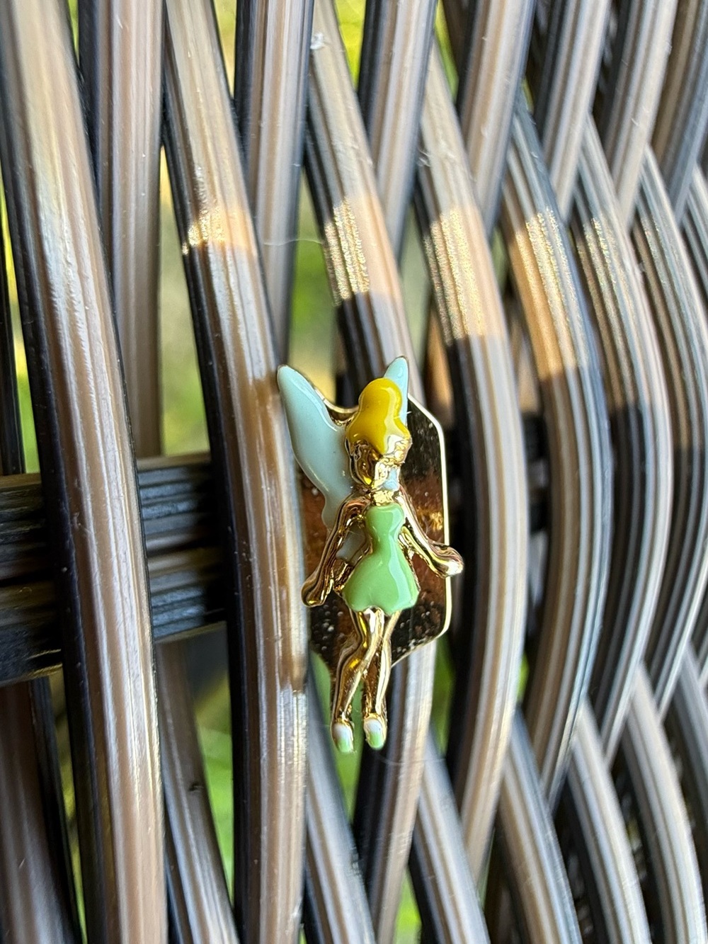 KEEP Collective Gold Fairy Charm with Mint Green, Pale Blue, and Yellow Enamel